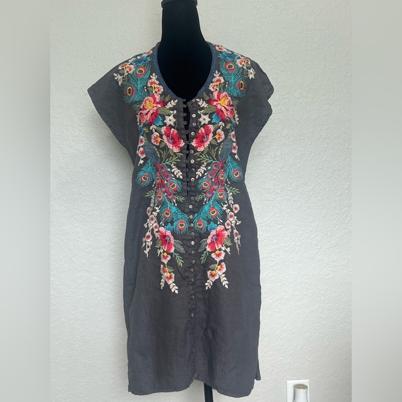 Johnny Was Dresses & Skirts - Johnny Was Pink Orange Sheath Dress Casual Sleeveless